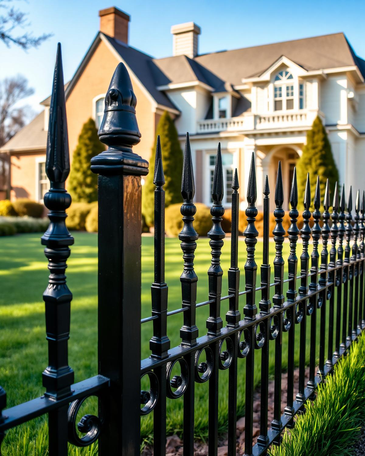 Estate Ornamental Iron — fence installed by NWA Fence in Fayetteville, AR