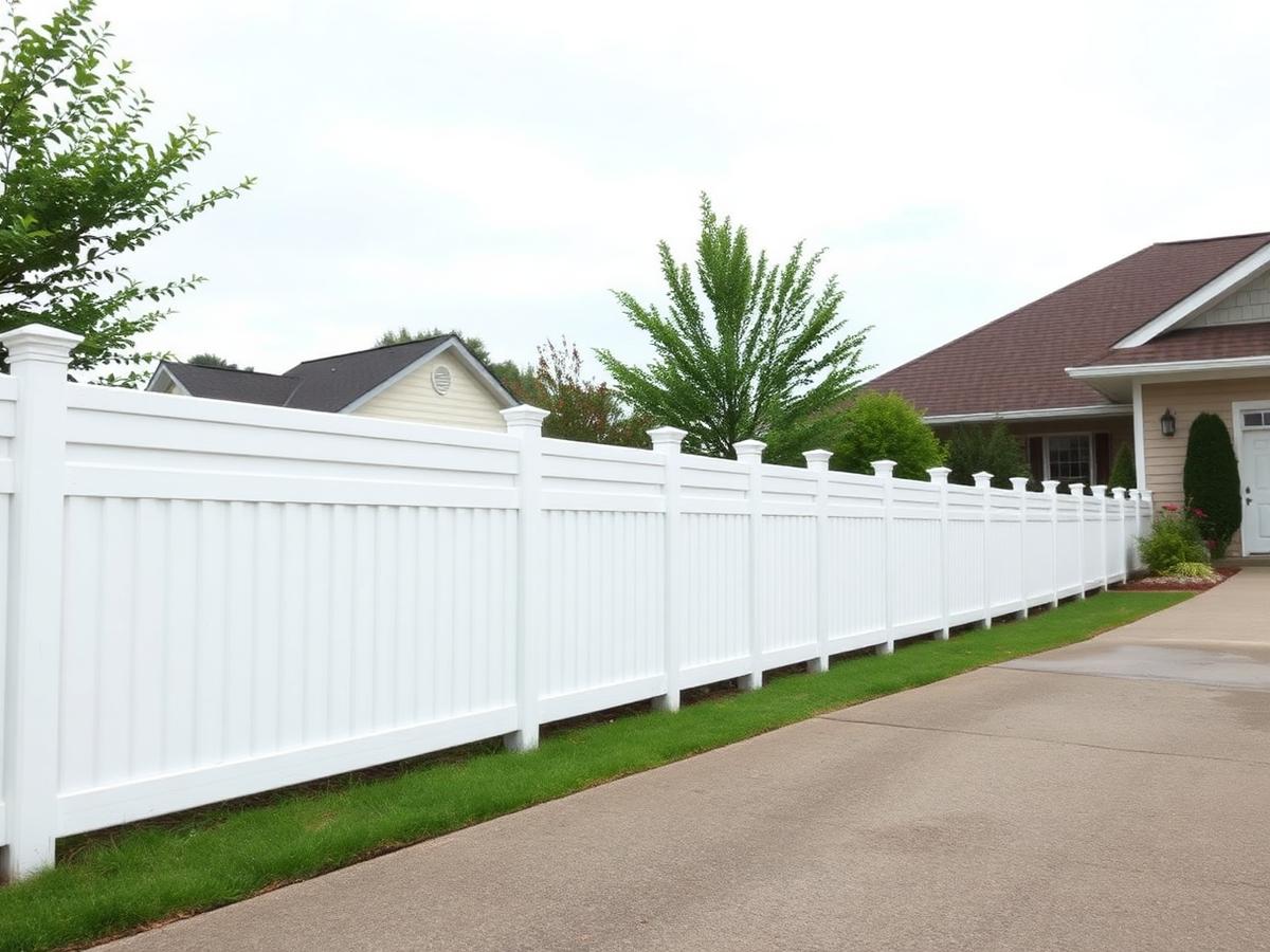 Maple Street Vinyl — fence installed by NWA Fence in Centerton, AR
